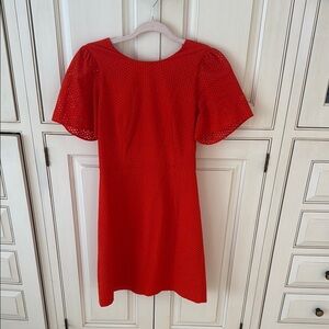 J.Crew Red Lace Dress